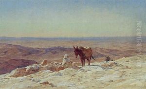 Anier Dans Le Desert by Eugene Alexis Girardet