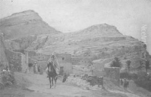 Paysage Orientaliste by Eugene Alexis Girardet