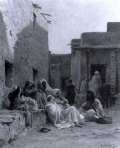Le Musicien Conteur by Eugene Alexis Girardet