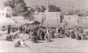 Reed Sellers On The Nile by Eugene Alexis Girardet
