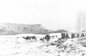 La Caravane by Eugene Alexis Girardet