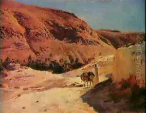 Berger Dans Le Sud Algerien by Eugene Alexis Girardet