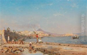 Young Fisherman In The Bay Of Naples by Henri Girardet