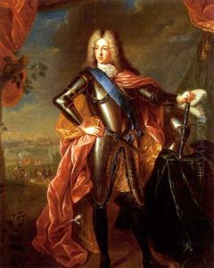 Portrait De Louis Henri De Bourbon, Prince De Conde by Jean Girardet