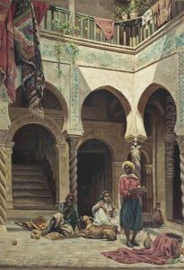 A Rest Between Chores by Jules Girardet