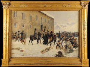 Bonaparte Recu Par Les Religieux Du Mont Saint Bernard by Jules Girardet