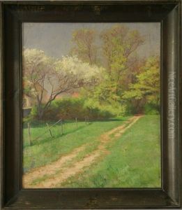Chemin De Campagne by Jules Girardet