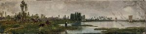 Bord De Riviere, Etude Sur Le Motif Bord De Riviere, Etude Sur Le Motif