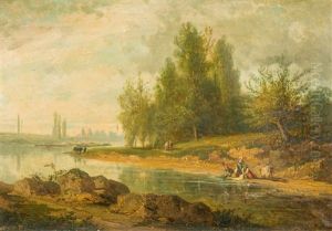 Lavandieres by Karl Girardet
