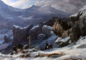 Napoleon Franchissant Le Col Du Grand Saint Bernard by Karl Girardet