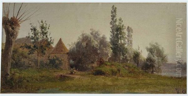 Maison Sous Les Arbres Dans La Campagne Aupres D'un Plan D'eau - view 1