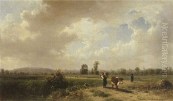 Landschaft Mit Magd Und Kuh - view 1