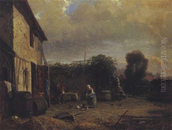 Sommerliche Bauernhofszene - view 1