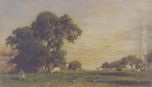 Sommerlandschaft Mit Bauernhof Sommerlandschaft Mit Bauernhof