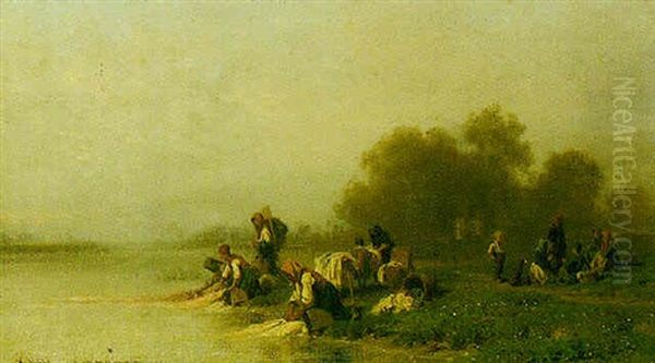 Wascherinnen Am Ufer - view 1