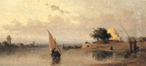 On The Banks Of The Nile by Karl Girardet