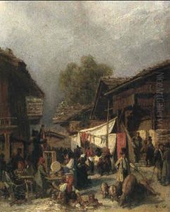 Dorfszene Dorfszene