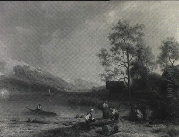 Holzf,ller Am Brienzersee - view 1