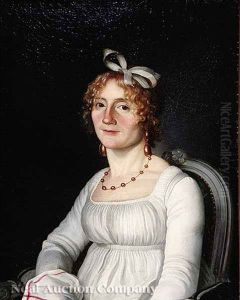 A Gentleman (+ A Lady; Pair) by Alexandre Francois Louis (Comte de) Girardin