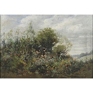 A Landscape With Flowers by Frank Joseph Girardin