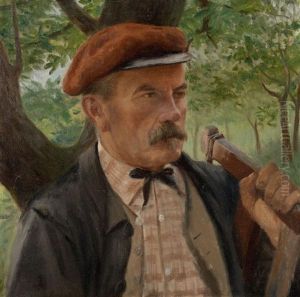 Le Bucheron Et Fagotteur Sur Un Chemin (2 Works)