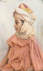 Fillette Berbere by Louis Auguste Girardot