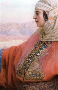 Jeune Femme Sur Les Toits De Tetouan