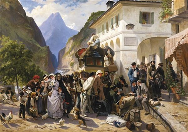 La Douane Italienne Au Simplon - view 1