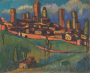 "san Gimignano De La Route De Sienne"