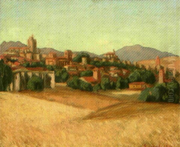 Avila, La Cathedrale Et La Sierra - view 1