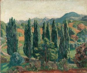 Paysage De Provence (paysage Buis Les Baronnies) by Pierre Paul Girieud