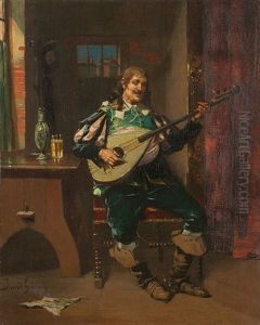 Interieur Mit Lautenspieler