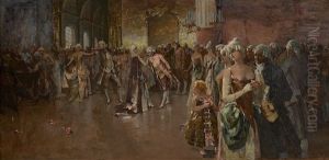 Scene De Bal by David Eugene Girin