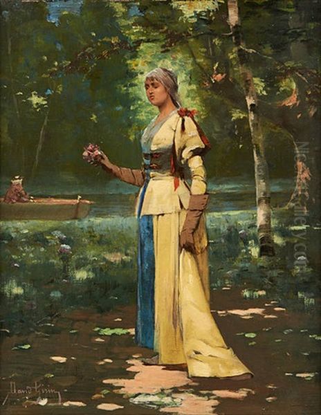 Jeune Femme Au Bord De La Riviere - view 1