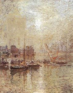 Soleil D'hiver Sur Le Port De Marseille