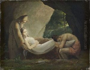 Les Funerailles D'atala by Anne-Louis Girodet de Roucy-Triosson