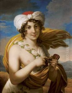 Portrait De Femme Au Turban by Anne-Louis Girodet de Roucy-Triosson