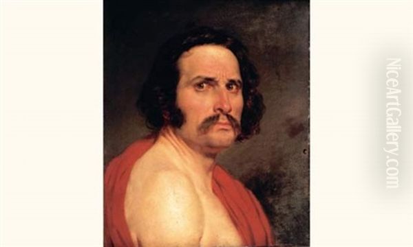 Portait D'homme A La Tunique Rouge - view 1