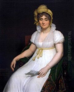 Portrait De La Marquise De La Grange by Anne-Louis Girodet de Roucy-Triosson