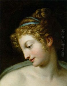 Bildnis Einer Dame Im Profil by Anne-Louis Girodet de Roucy-Triosson