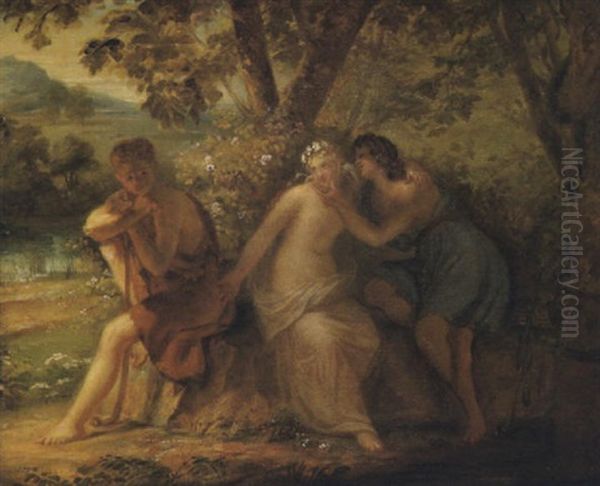 Amoureuse Szene In Einer Bewaldeteten Landschaft - view 1