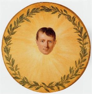 Head Of Napoleon Surrounded By Rays Of Light And A Laurel Wreath by Anne-Louis Girodet de Roucy-Triosson