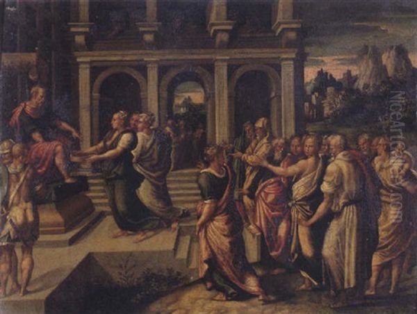 The Vestal Virgin Tuccia Presenting Herself At The Temple - view 1