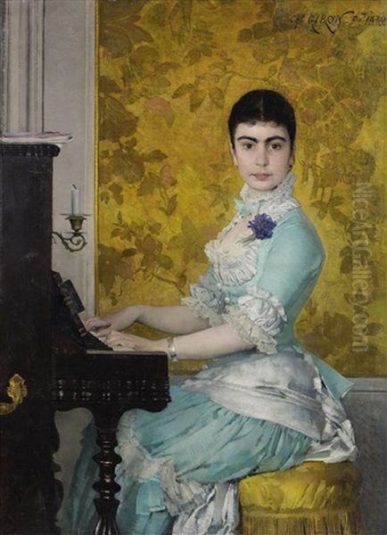 Jeune Femme Au Piano - view 1