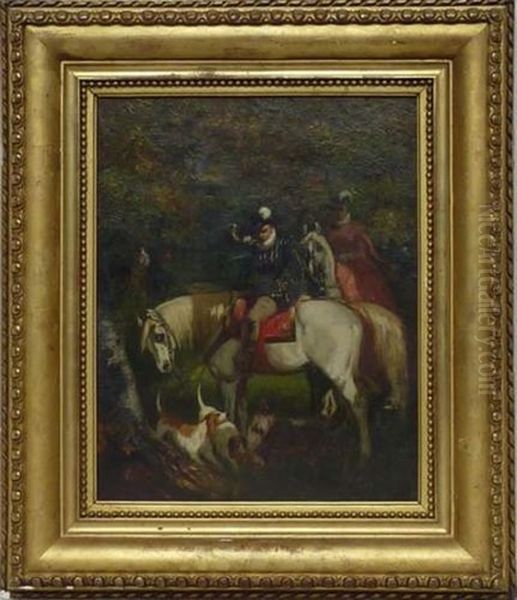 Sonneur Et Elegante En Foret - view 1