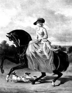 Cavaliere Et Ses Deux Chiens by Achille Giroux