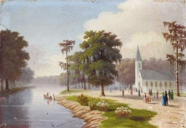 La Sortie De L'eglise, Un Dimanche En Louisiane - view 1