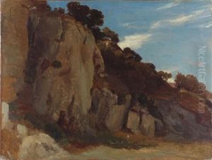 Etude De Rochers En Italie by Andre Giroux
