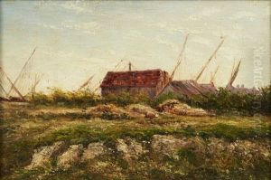 Village De Pecheurs by Andre Giroux