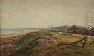 Bord De Mer A Courseulles by Andre Giroux
